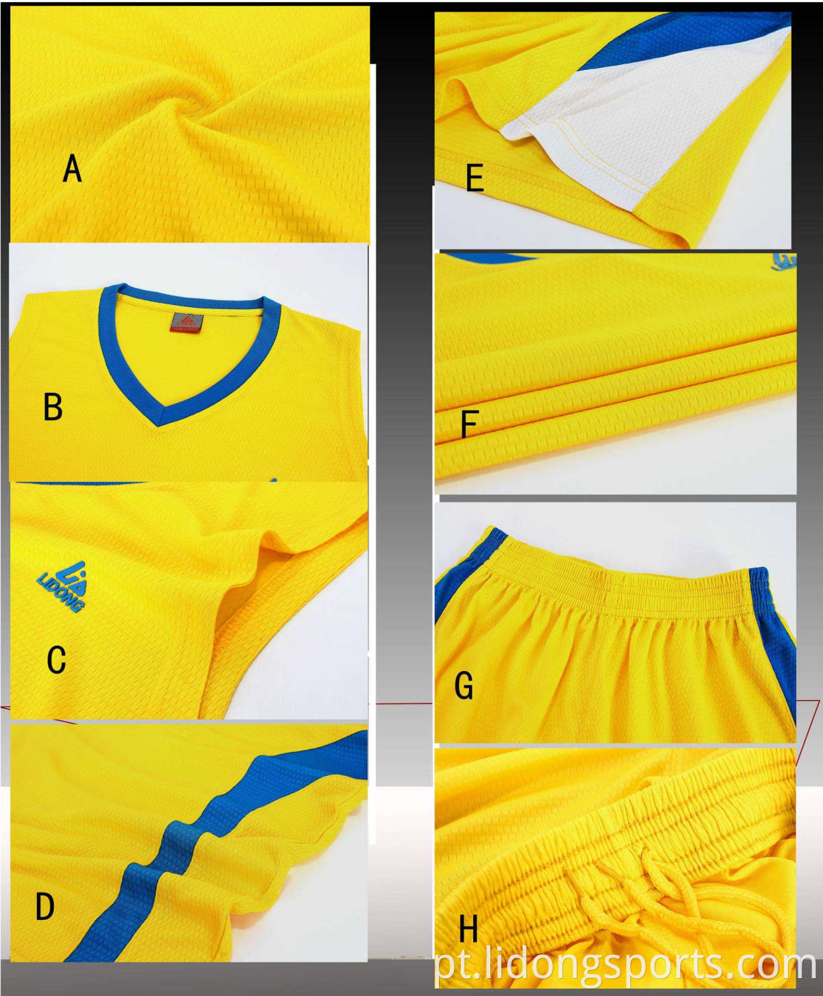 Uniformes de basquete juvenil de Lidong Custom